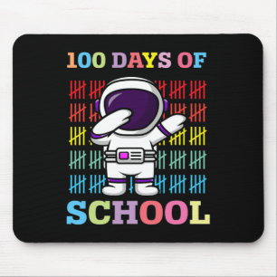 Happy 100 Days Of School Kids Dabbing Astronaut Lo Mouse Mat
