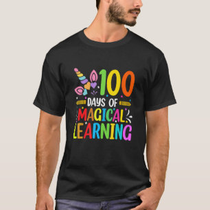 Happy 100 Days Of School Magical Learning Shirt Un