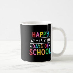 Happy 100 Days Of School Math Equation 100th Day T Coffee Mug