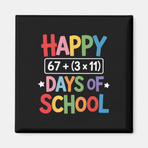 Happy 100 Days Of School Math Equation 100th Day T Magnet