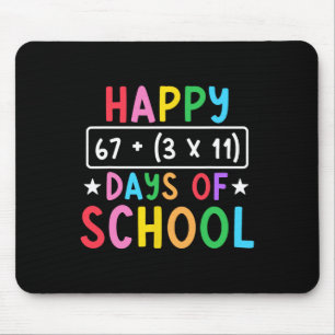 Happy 100 Days Of School Math Equation 100th Day T Mouse Mat