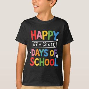 Happy 100 Days Of School Math Equation 100th Day T T-Shirt