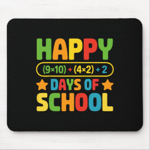 Happy 100 Days Of School Math Equation Teacher Sty Mouse Mat