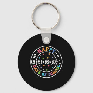 Happy 100 Days Of School Math Formula 100th Day Te Key Ring