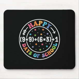 Happy 100 Days Of School Math Formula 100th Day Te Mouse Mat