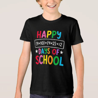 Happy 100 Days of School – Math Fun Design T-Shirt Tri-Blend Shirt