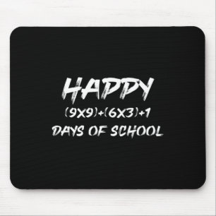 Happy 100 Days Of School Math Fun Tee For Math Lov Mouse Mat