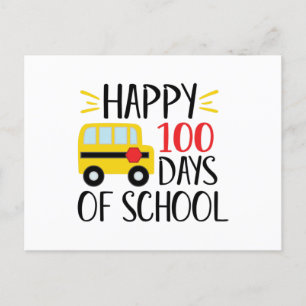 Happy 100 Days of School Postcard