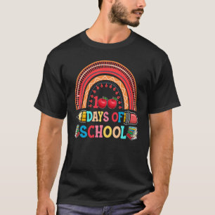 Happy 100 Days Of School Smarter Brighter Rainbow  T-Shirt