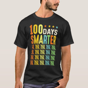 Happy 100 Days Of School Smarter Teacher And Stude T-Shirt