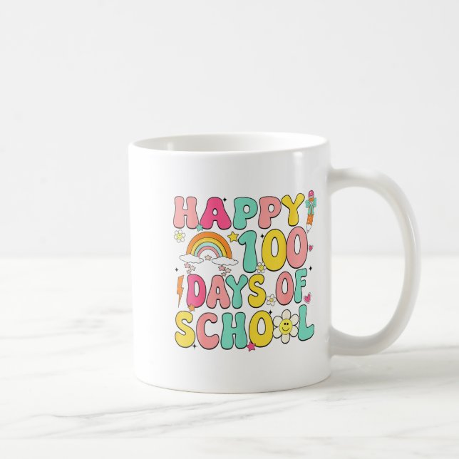 Happy 100 Days Of School Teacher Appreciation Boys Coffee Mug (Right)