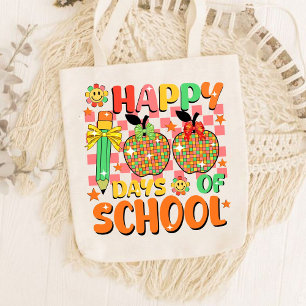 happy 100 days of school . teacher appreciation tote bag