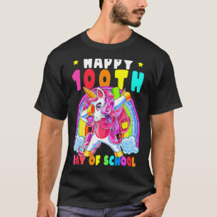 Happy 100 Days Of School Unicorn Teacher Student G T-Shirt