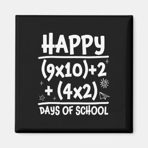 Happy 100 Days School Math Equation 100th Day Teac Magnet
