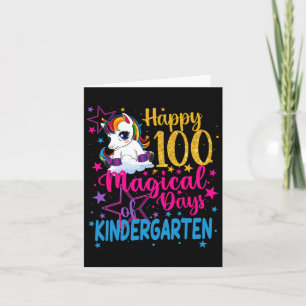 Happy 100 Magical Days Of Kinder  Card