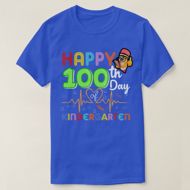 Happy 100 th day of kindergarten Classic TShirt (Design Front)