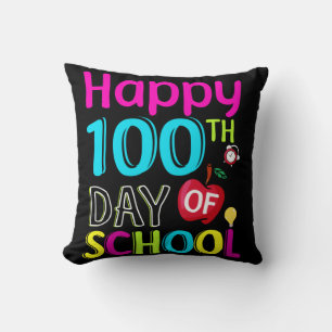 Happy-100-th-day-of-school Cushion