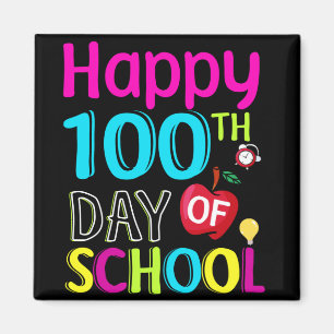 Happy-100-th-day-of-school Magnet