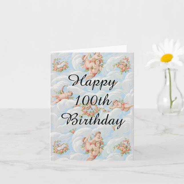 Happy 100th Birthday. Card (Small Plant)