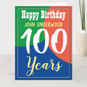 Happy 100th Birthday Card