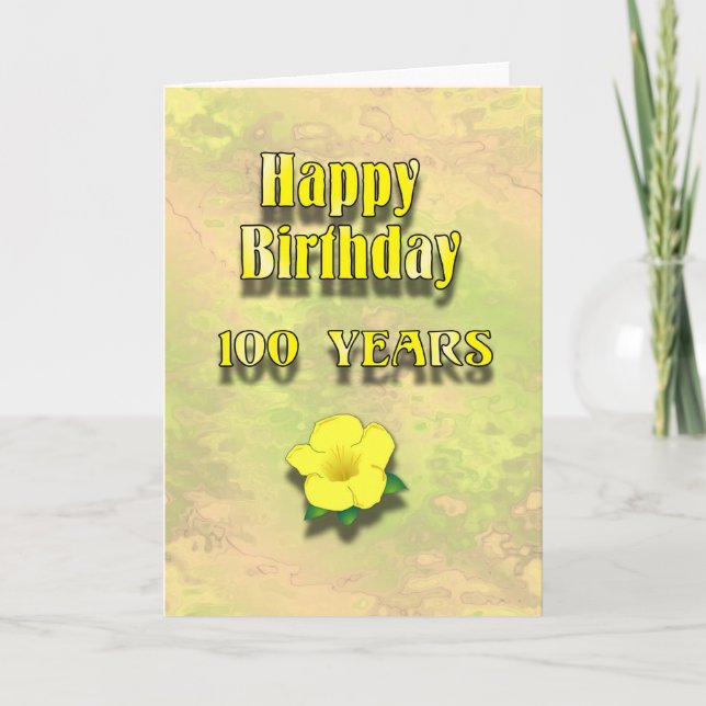 Happy 100th Birthday Card (Front)