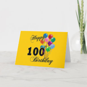 Happy 100th Birthday Gifts and Birthday Apparel Card