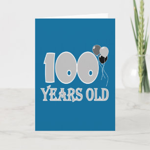 Happy 100th Birthday Gifts and Birthday Apparel Card