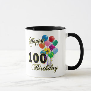 Happy 100th Birthday Gifts and Birthday Apparel Mug