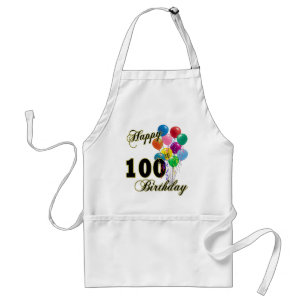 Happy 100th Birthday Gifts and Birthday Apparel Standard Apron