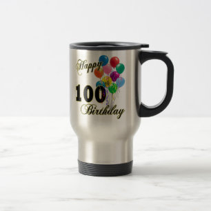 Happy 100th Birthday Gifts and Birthday Apparel Travel Mug