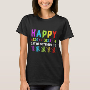 Happy 100th Day Of 10th Grade Math Formula Teacher T-Shirt