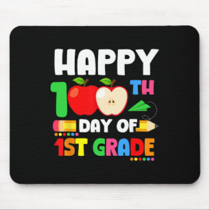 Happy 100th Day Of 1st Grade Teacher Student Penci Mouse Mat