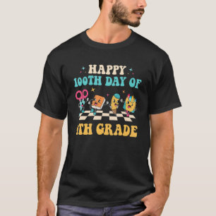 Happy 100th Day Of 4th Grade 100 Days Of School Gr T-Shirt