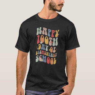 Happy 100th Day Of Elementary School Teacher 100 D T-Shirt