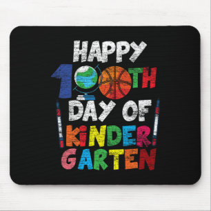 Happy 100th Day Of Kinder Garten Cute 100 Days Of Mouse Mat