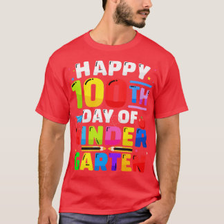 Happy 100th day of kindergarten 100 days for teach T-Shirt