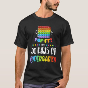 Happy 100Th Day Of Kindergarten Fidget Pop It For T-Shirt
