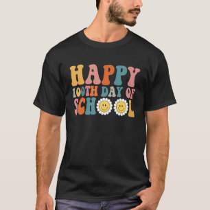 Happy 100th Day of Kindergarten School Teacher Stu T-Shirt