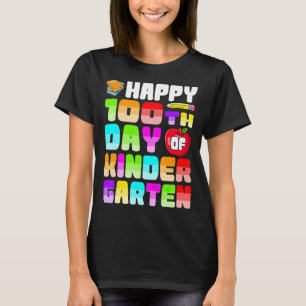 Happy 100th Day Of Kindergarten Shirts, Kinder Sch T-Shirt