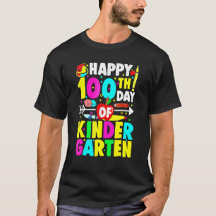 Happy 100th Day Of Kindergarten Student 100 Days O T-Shirt