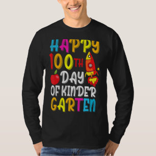 Happy 100th Day Of Kindergarten Teacher Student 5 T-Shirt