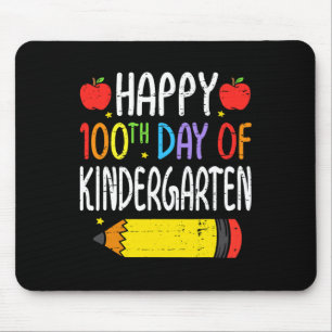 Happy 100th Day Of Kindergarten Teacher Students 1 Mouse Mat