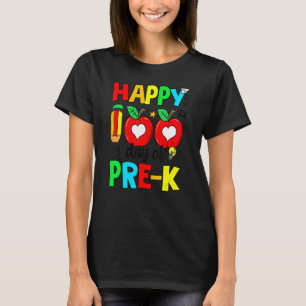 Happy 100th Day Of Pre K Teacher 100 Days Of Schoo T-Shirt
