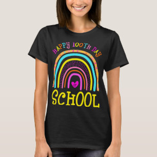 Happy 100th Day Of School 100 Days Brighter Girls T-Shirt