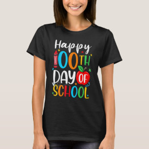Happy 100th Day of School 100 Days Crayon_1 T-Shirt