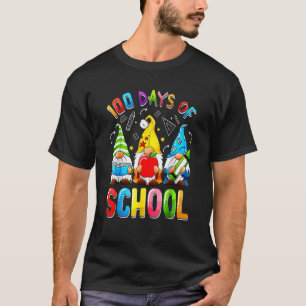 Happy 100th Day Of School 100 Days Of Gnomes Kinde T-Shirt
