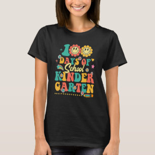 Happy 100th Day Of School 100 Days Of Kindergarten T-Shirt