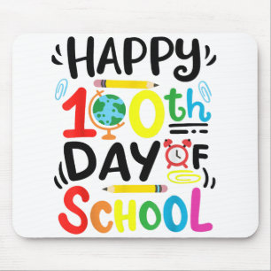 Happy 100th Day of School 100 Days of School Teach Mouse Mat