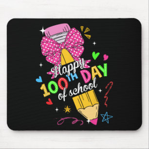 Happy 100th Day Of School 100 Days Of School Teach Mouse Mat