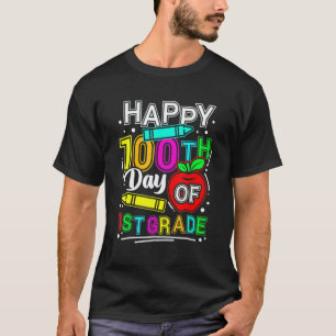 Happy 100th Day Of School 100 Days Smarter Cute 1s T-Shirt